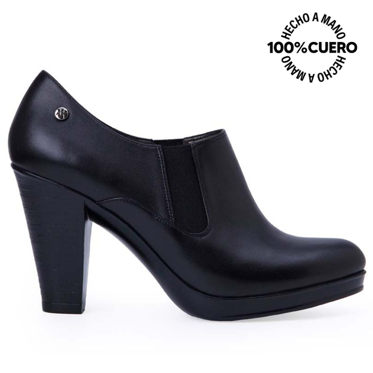 VIALE - Tobillera Jodhpur Casual DAYA-2510 Negro Viale Cuero
