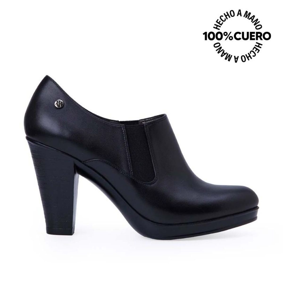 VIALE - Tobillera Jodhpur Casual DAYA-2510 Negro Viale Cuero
