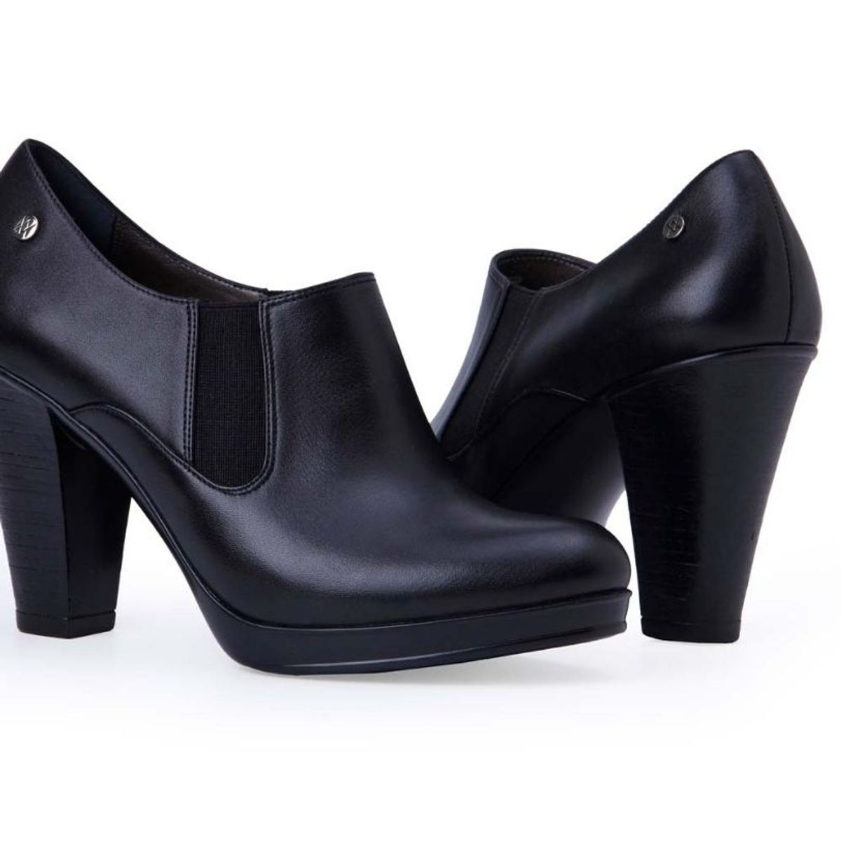 VIALE - Tobillera Jodhpur Casual DAYA-2510 Negro Viale Cuero