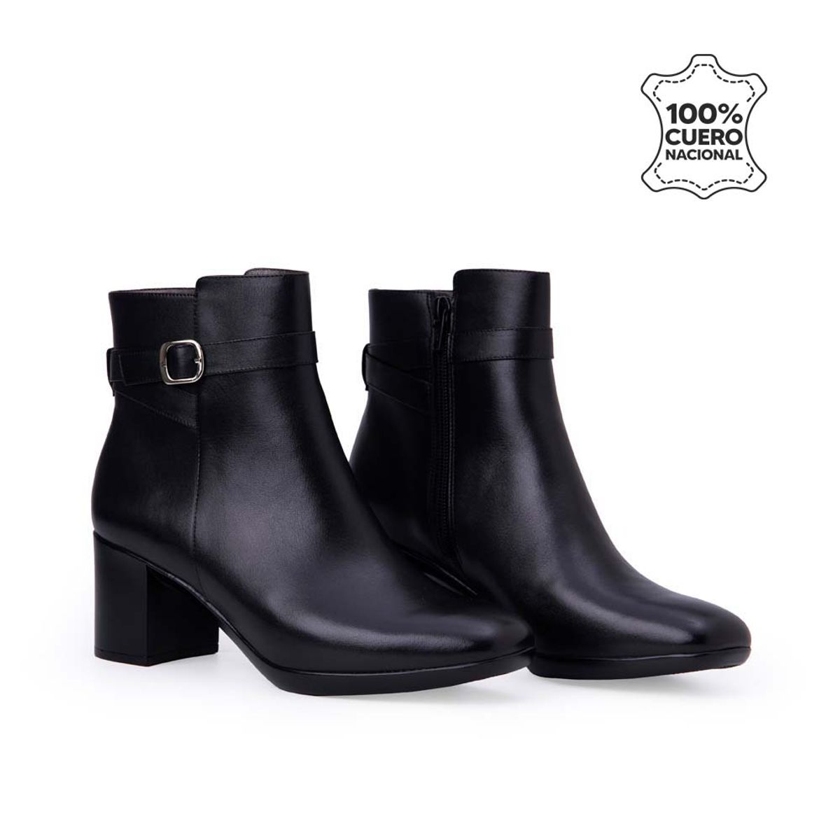 VIALE - Botín Jodhpur Casual DAYA-2512 Negro Viale Cuero