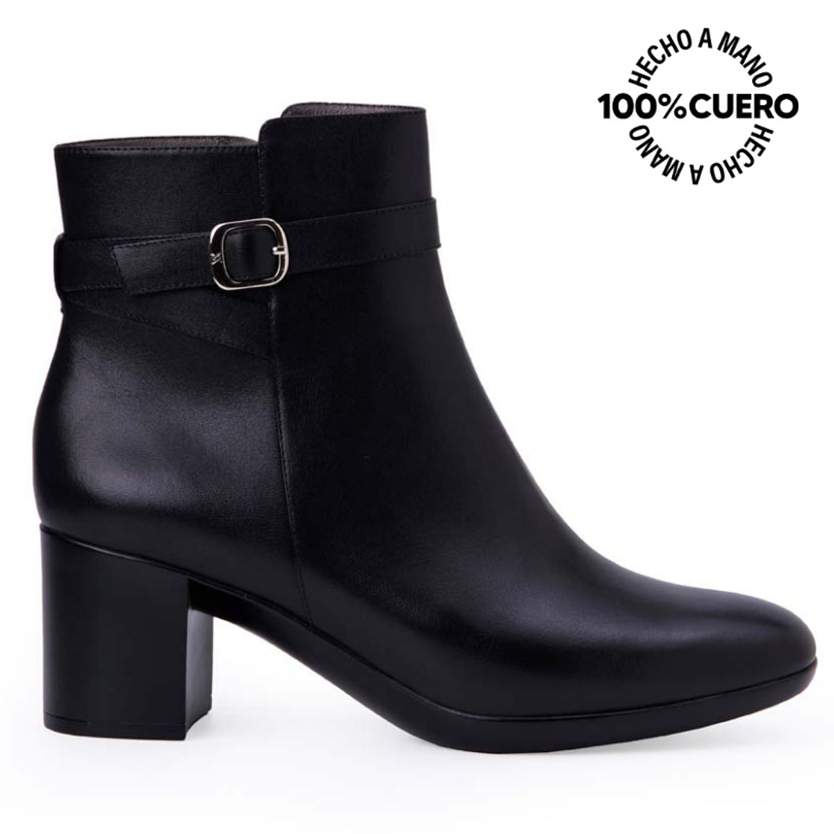 VIALE - Botín Jodhpur Casual DAYA-2512 Negro Viale Cuero