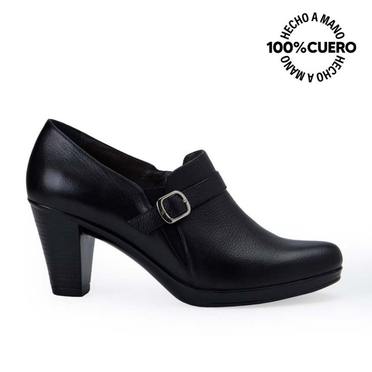 VIALE - Tobillera Jodhpur Casual DAYA-2515 Negro Viale Cuero