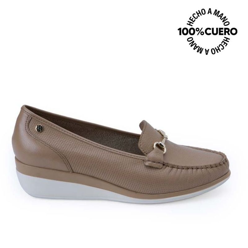 VIALE - Zapato Mocasín Casual DENI-2516 Nomac Viale Cuero