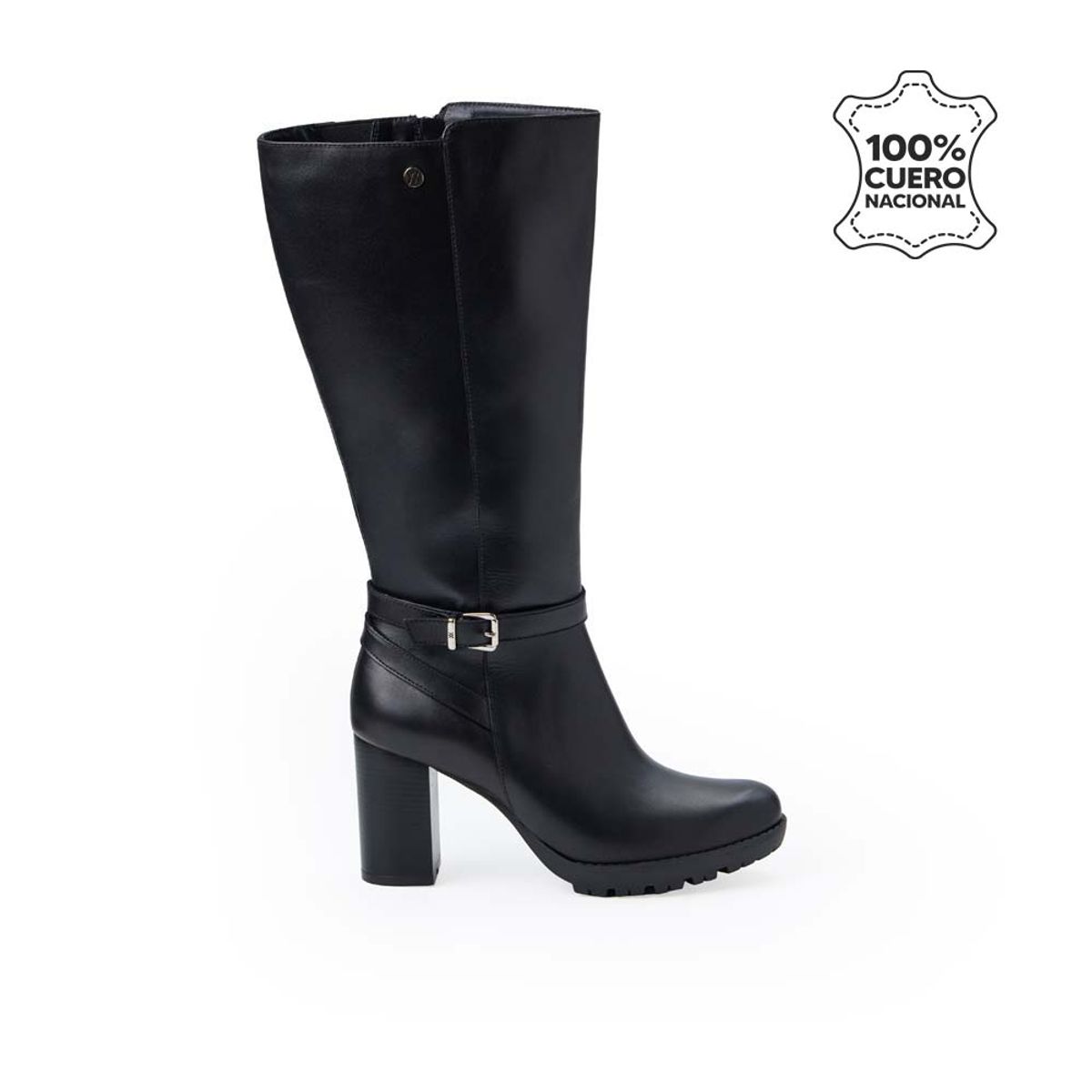 VIALE - Bota Alta Jodhpur Casual FER-2531 Negro Viale Cuero