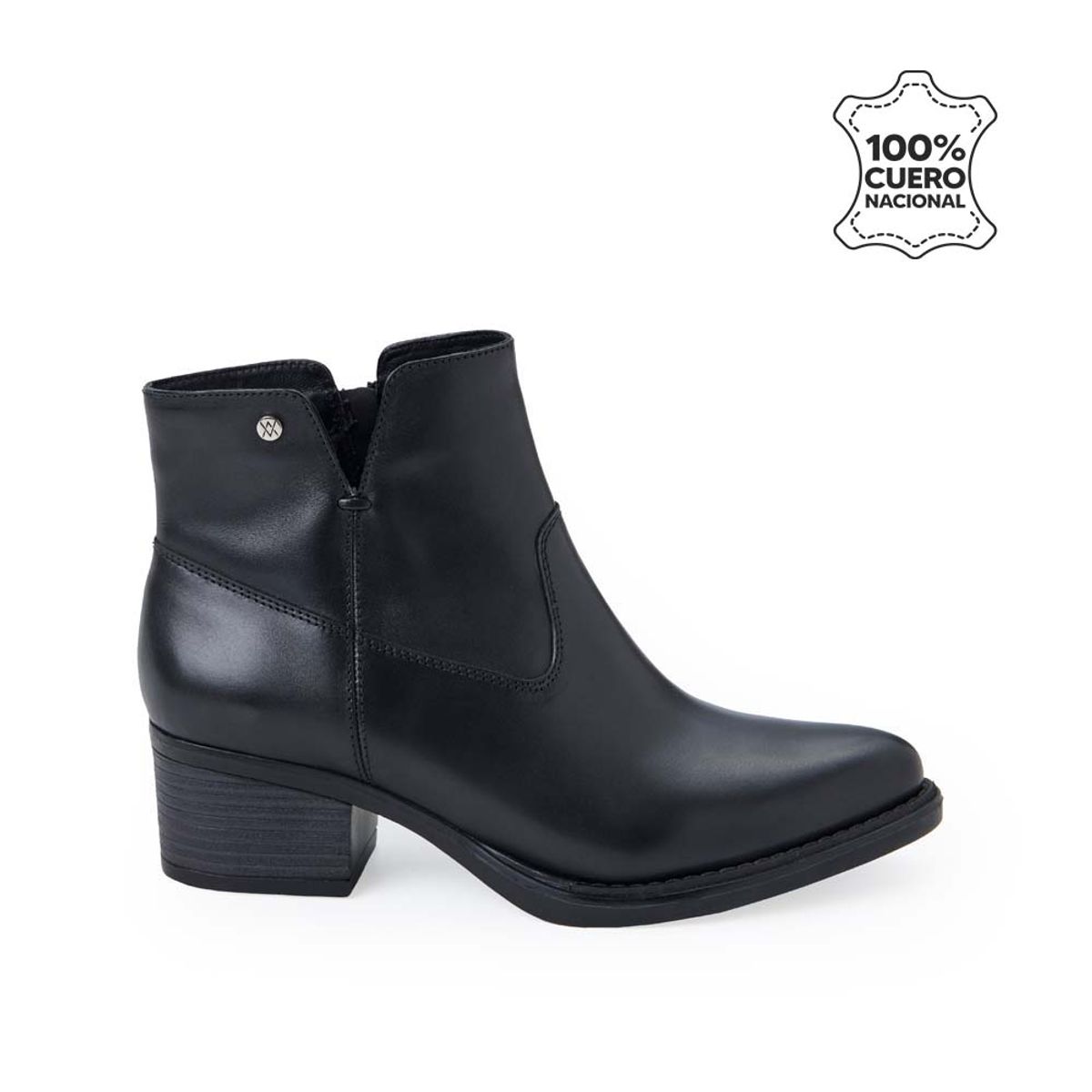 VIALE - Botín Texana Casual FER-2535 Negro Viale Cuero