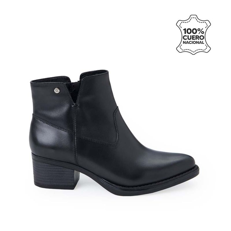 VIALE - Botín Texana Casual FER-2535 Negro Viale Cuero