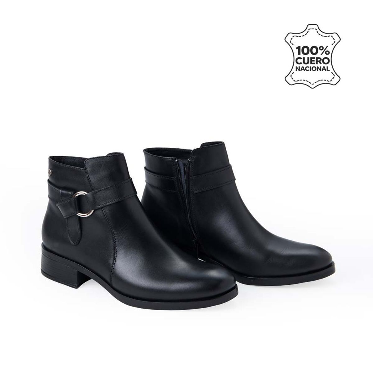 VIALE - Botín Jodhpur Casual FER-2537 Negro Viale Cuero