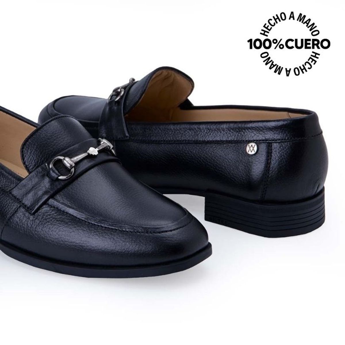 VIALE - Zapato Mocasín Casual LE-2515 Negro Viale Cuero