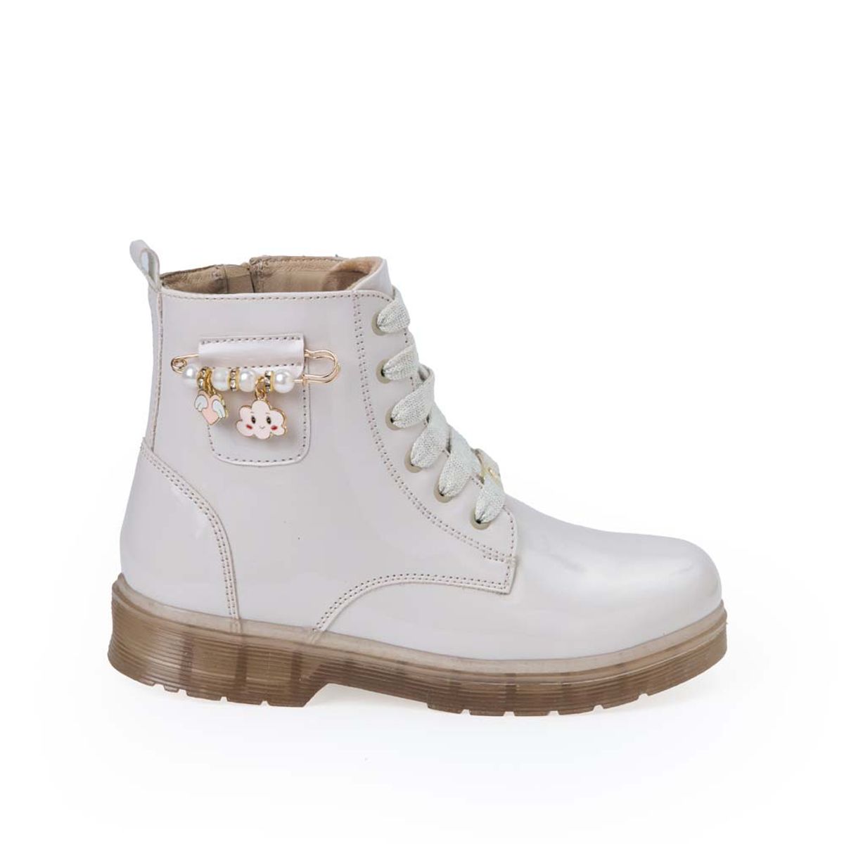 Piazza - Botín Derby Casual LIA-2532 Hueso Piazza Kids