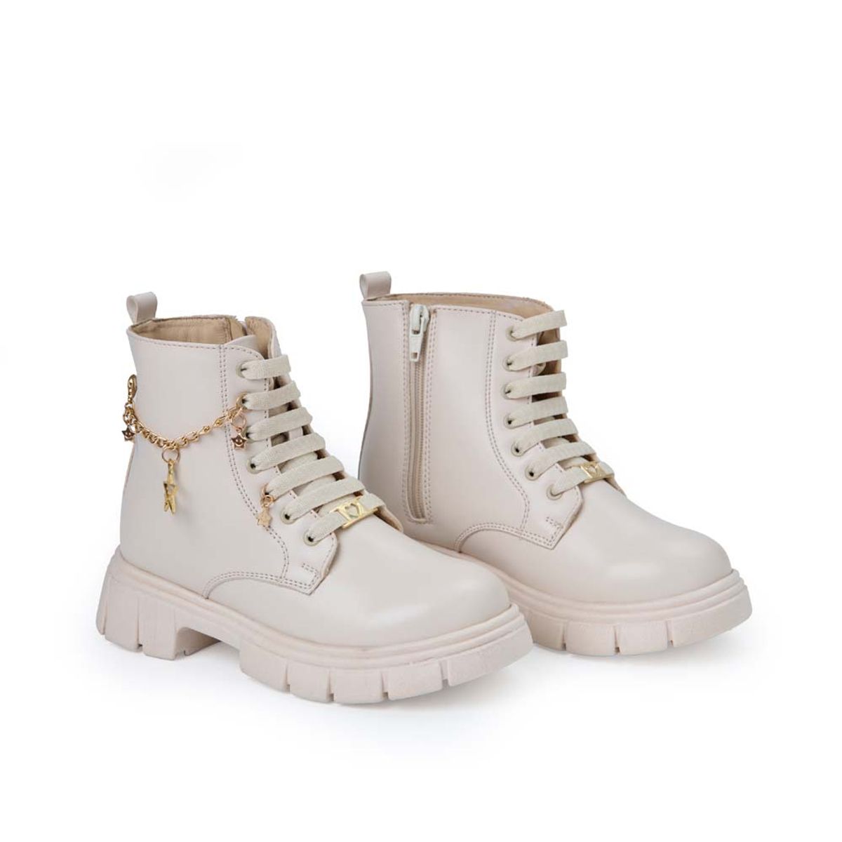 Piazza - Botín Derby Casual LIA-2535 Hueso Piazza Kids