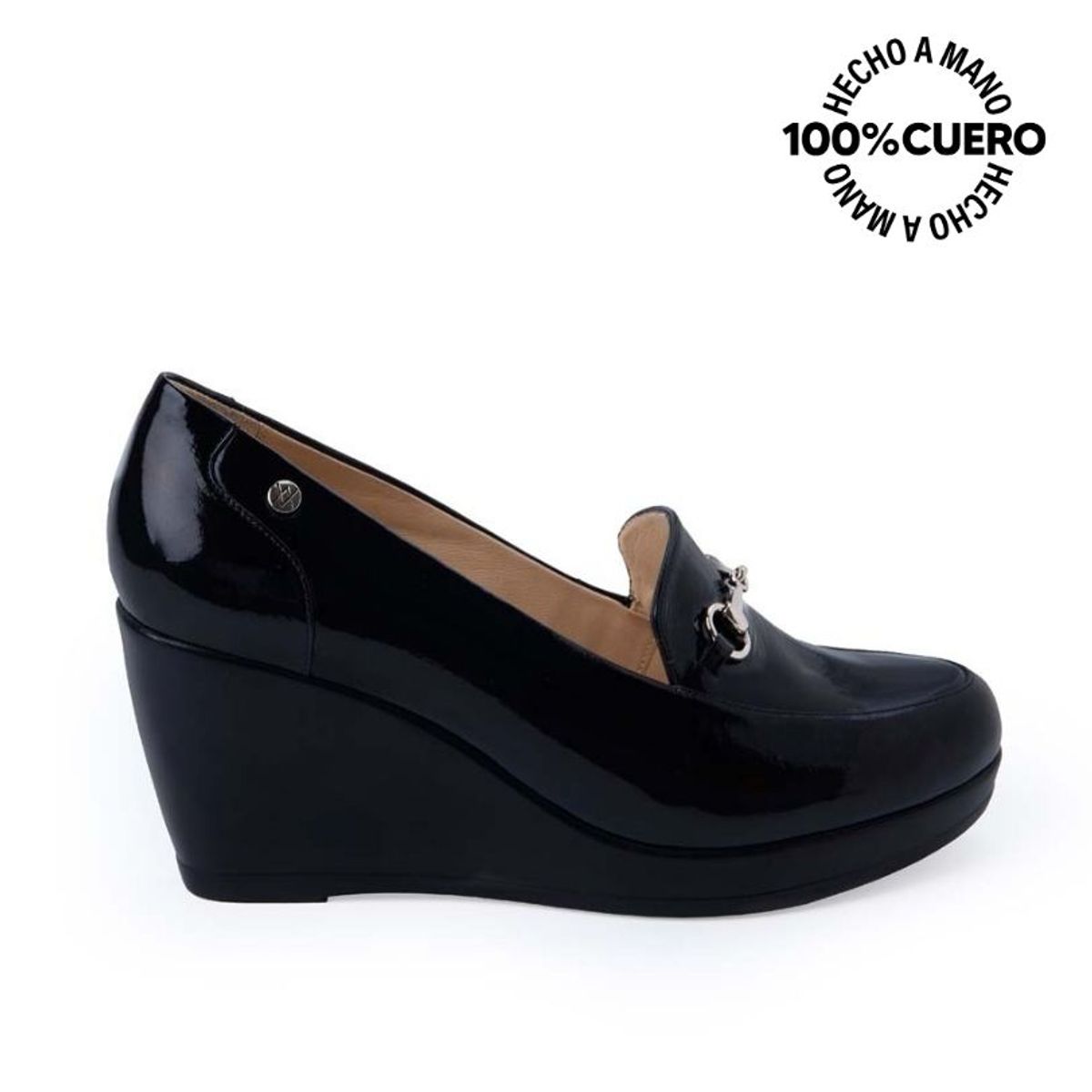VIALE - Zapato Mocasín Casual LINDA-2520 Negro Viale Cuero