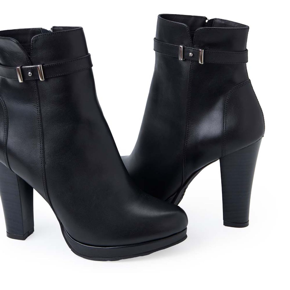 VIALE - Botín Jodhpur Casual RUT-2506 Negro Viale Cuero