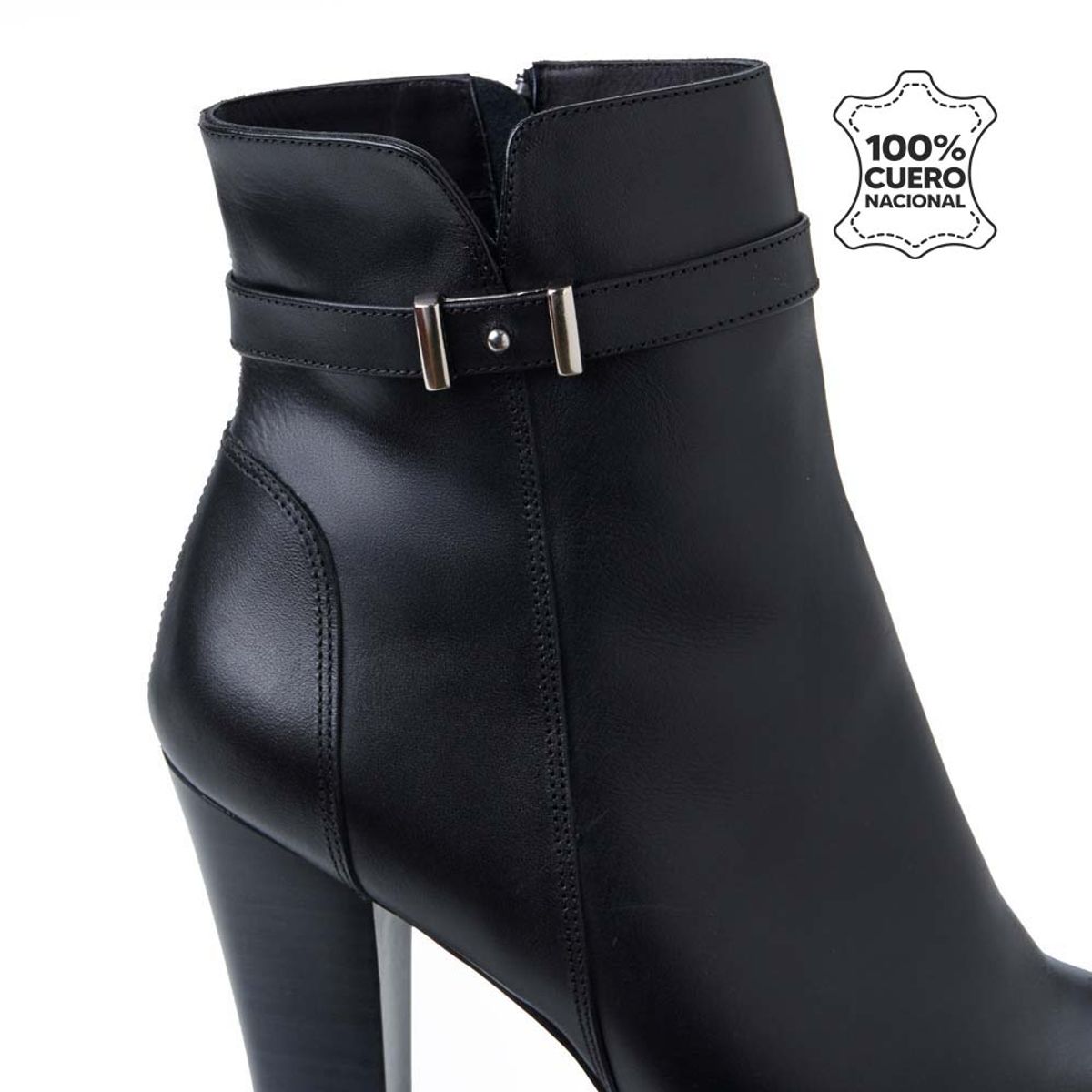 VIALE - Botín Jodhpur Casual RUT-2506 Negro Viale Cuero