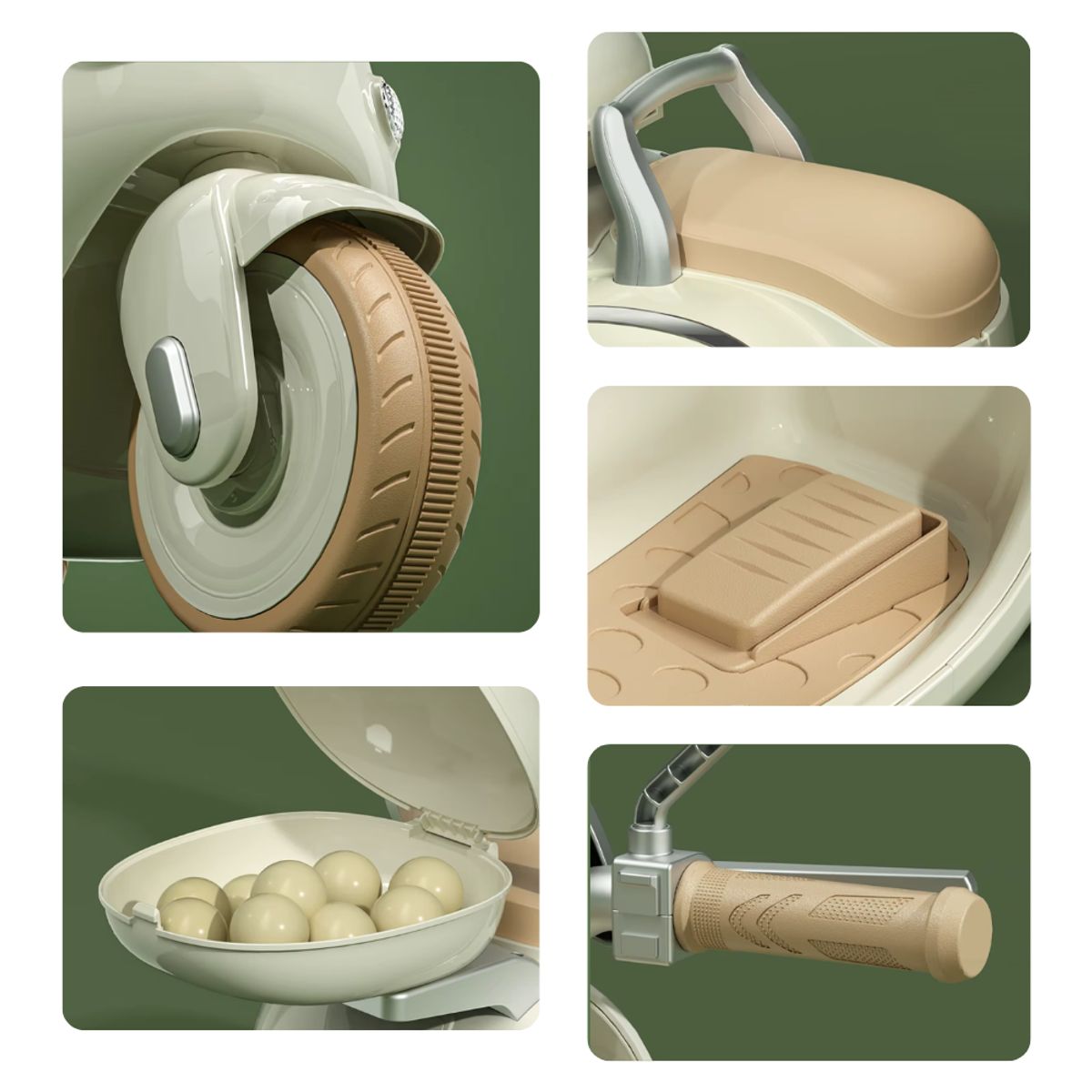 GENERICO - Trimoto para niños vintage Rosa