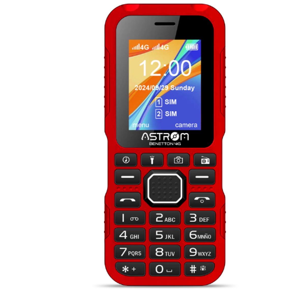 ASTROM - Celular 4G Dual Sim Pantalla 1. 77 " BENETTON AST1701H Rojo ASTROM