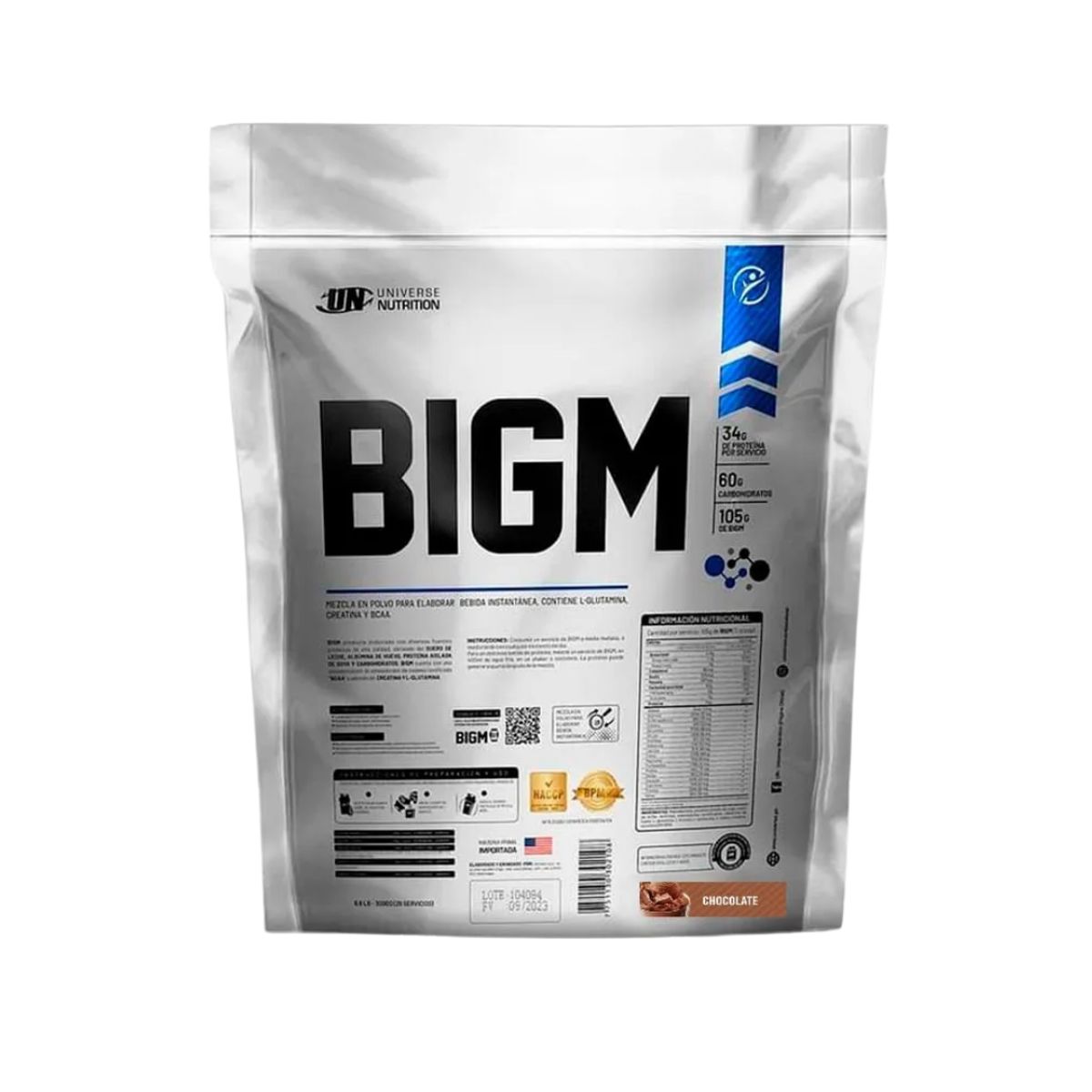 UNIVERSE NUTRITION - PROTEÍNA BIGM 3 KG CHOCOLATE + SHAKER