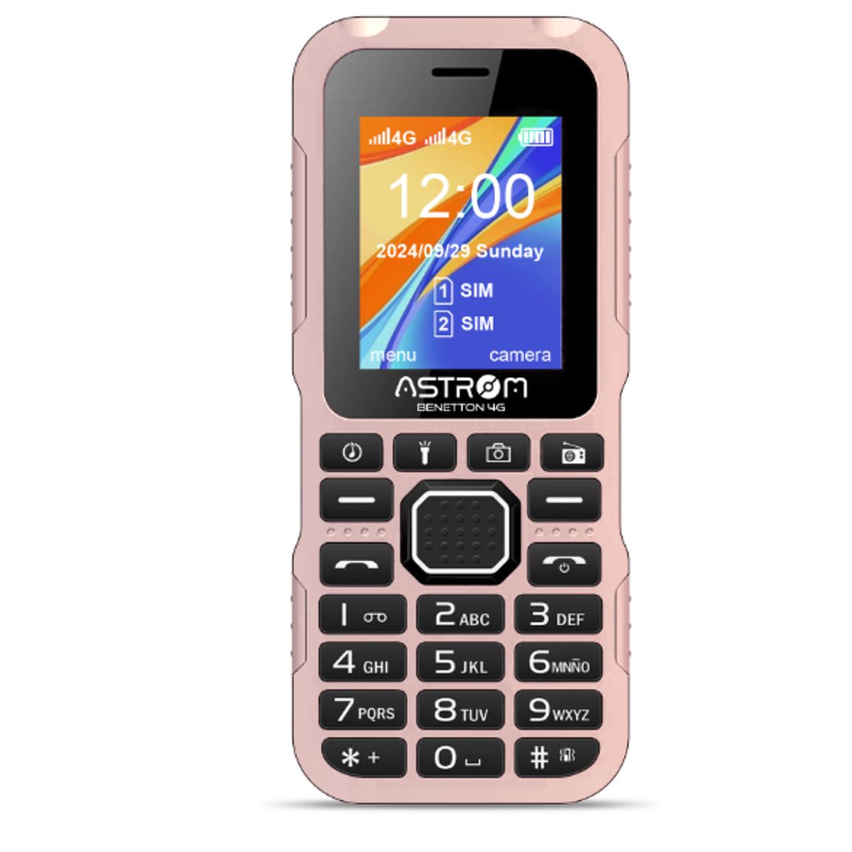 ASTROM - Celular 4G Dual Sim Pantalla 1. 77 " BENETTON AST1701H Rosado ASTROM