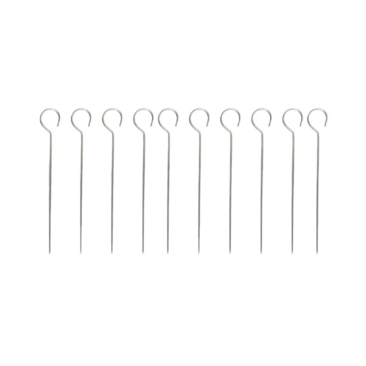 OEM - Brochetas para Parrilla de Acero Inoxidable  Pack x10