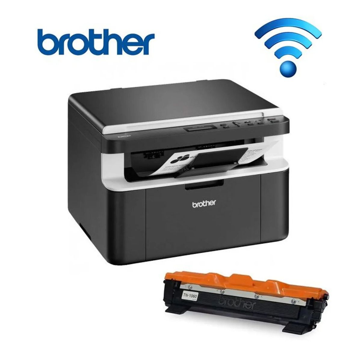 BROTHER - Impresora Brother DCP 1617NW Wifi laser multifuncional