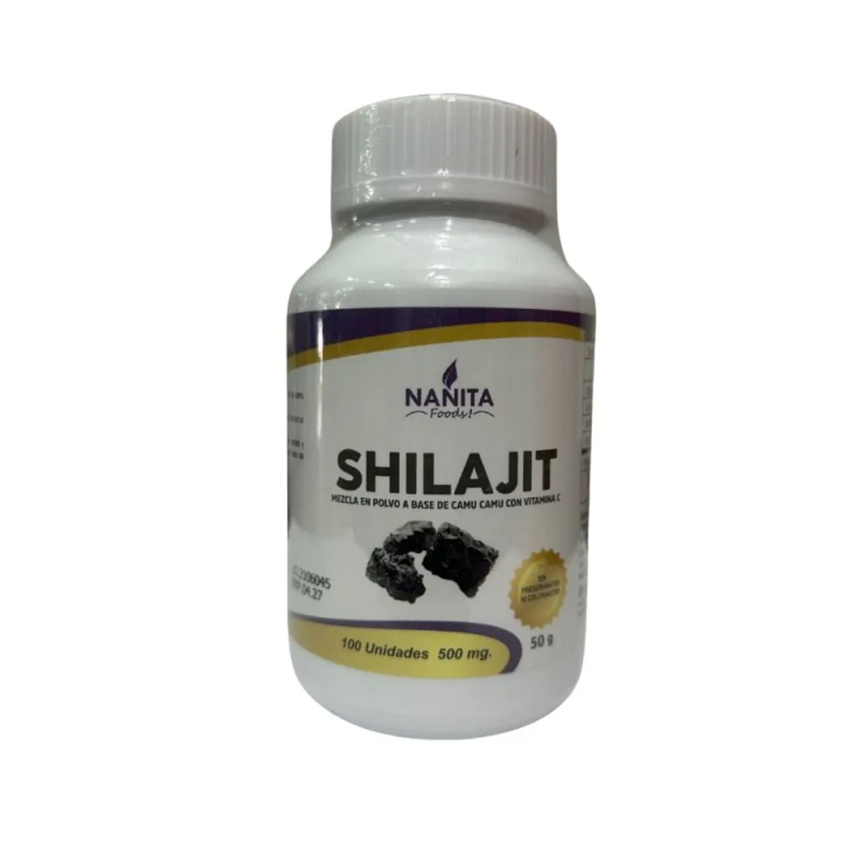 GENERICO - Shilajit en Cápsulas 500 mg x 100 u - Nanita