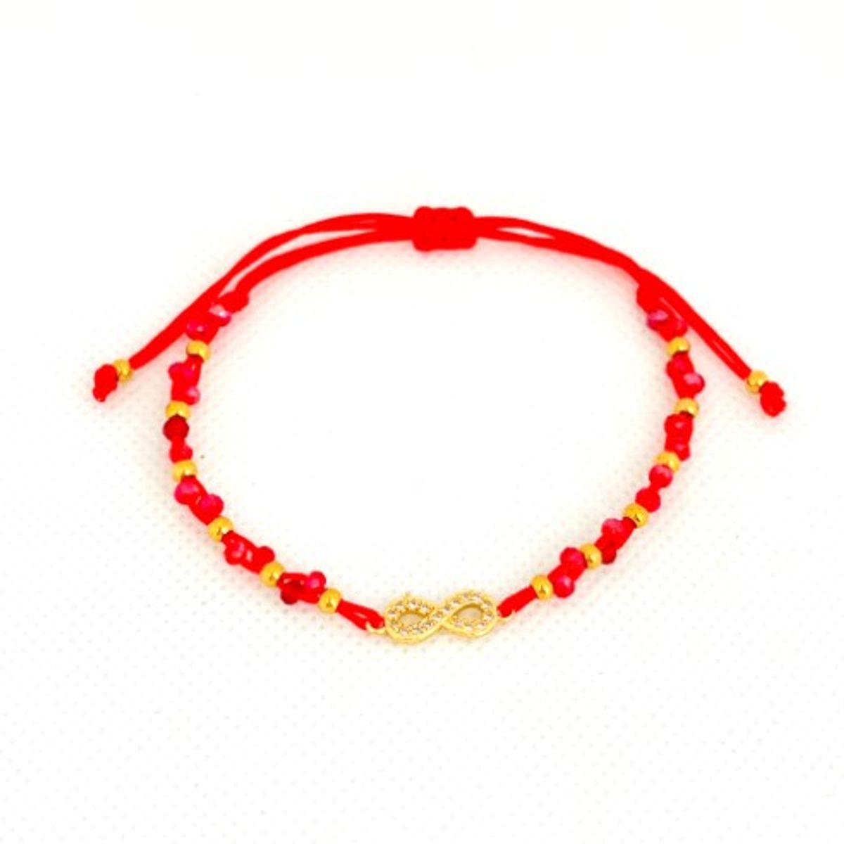 GENERICO - Pulsera hecha a mano con hilo muranos y acero - Valeria