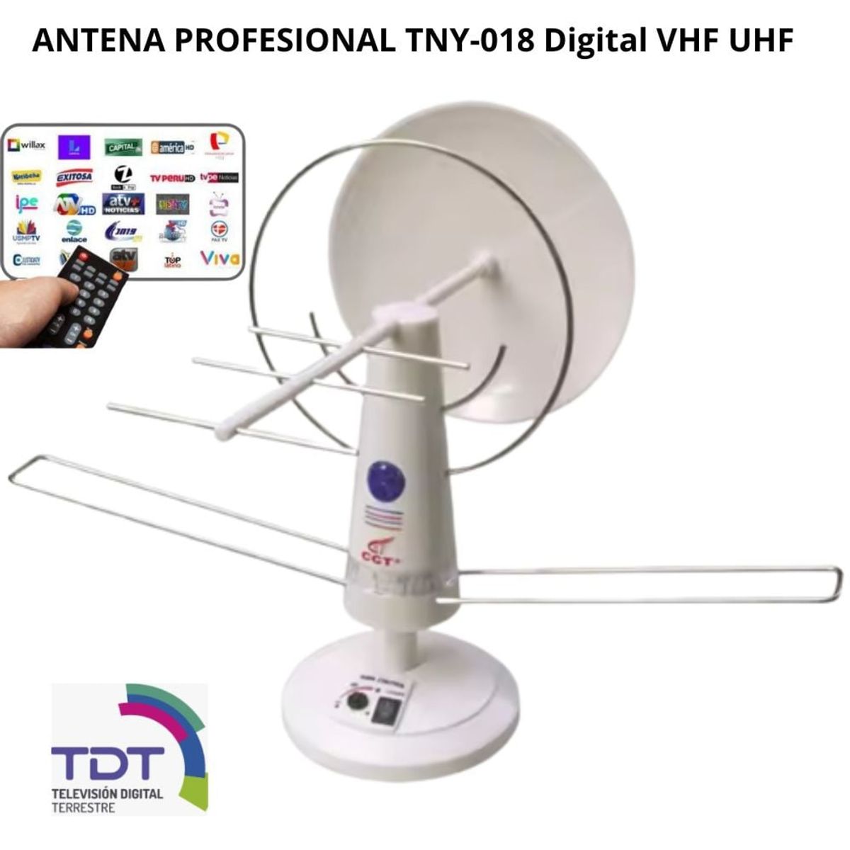 GENERICO - Antena para TV FULL HD 1080 Modelo TNY-018