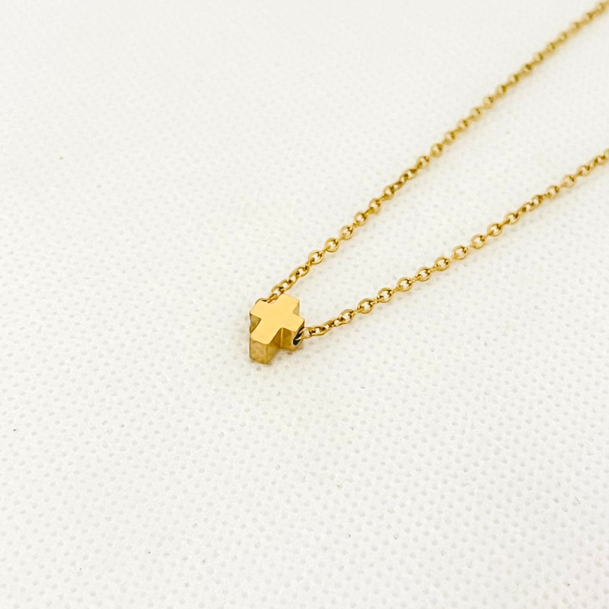 GENERICO - Collar acero dije cruz