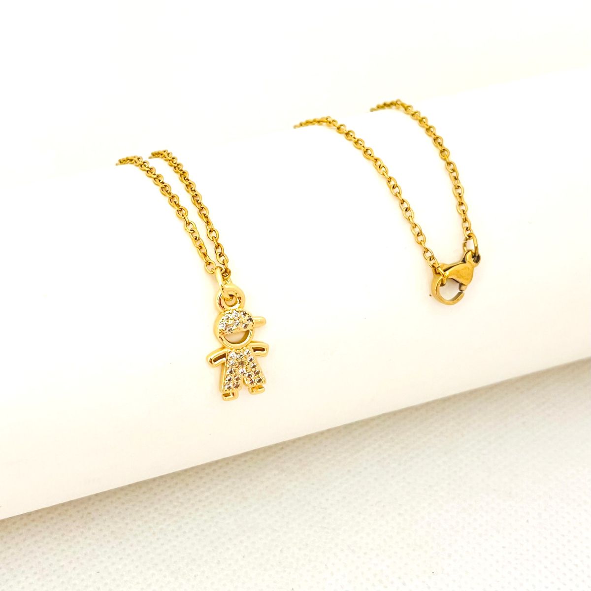 GENERICO - Collar acero dije niño