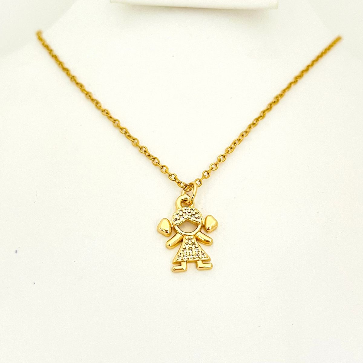 GENERICO - Collar acero dije niña