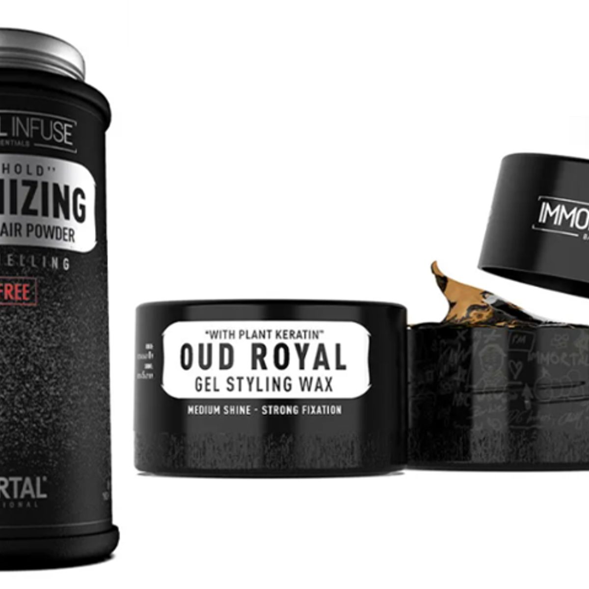 GENERICO - Duo Pack Cera OUD ROYAL 150ml  Polvo Texturizador VOLUMIZING Negro 30gr