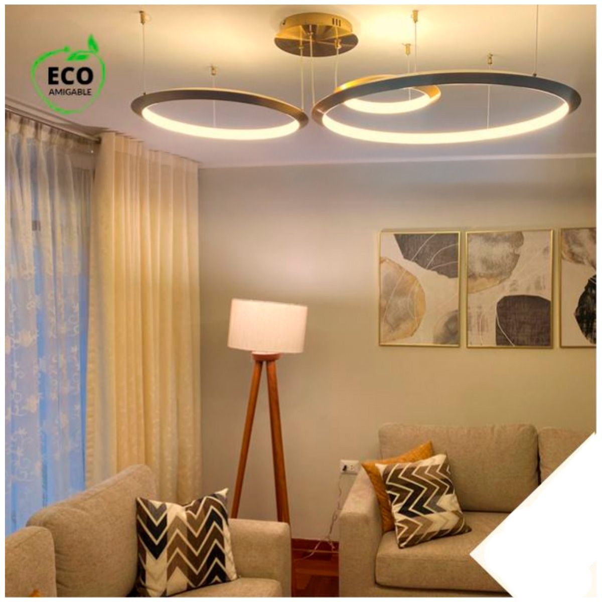 GENERICO - Lámpara de Techo Colgante Smart Led