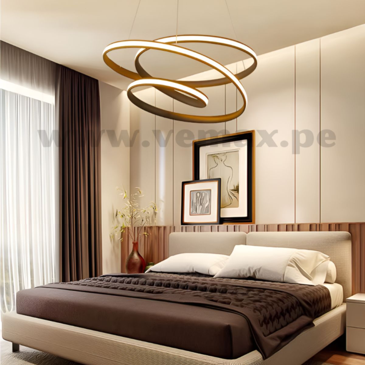 GENERICO - Lámpara de Techo Colgante Smart Led