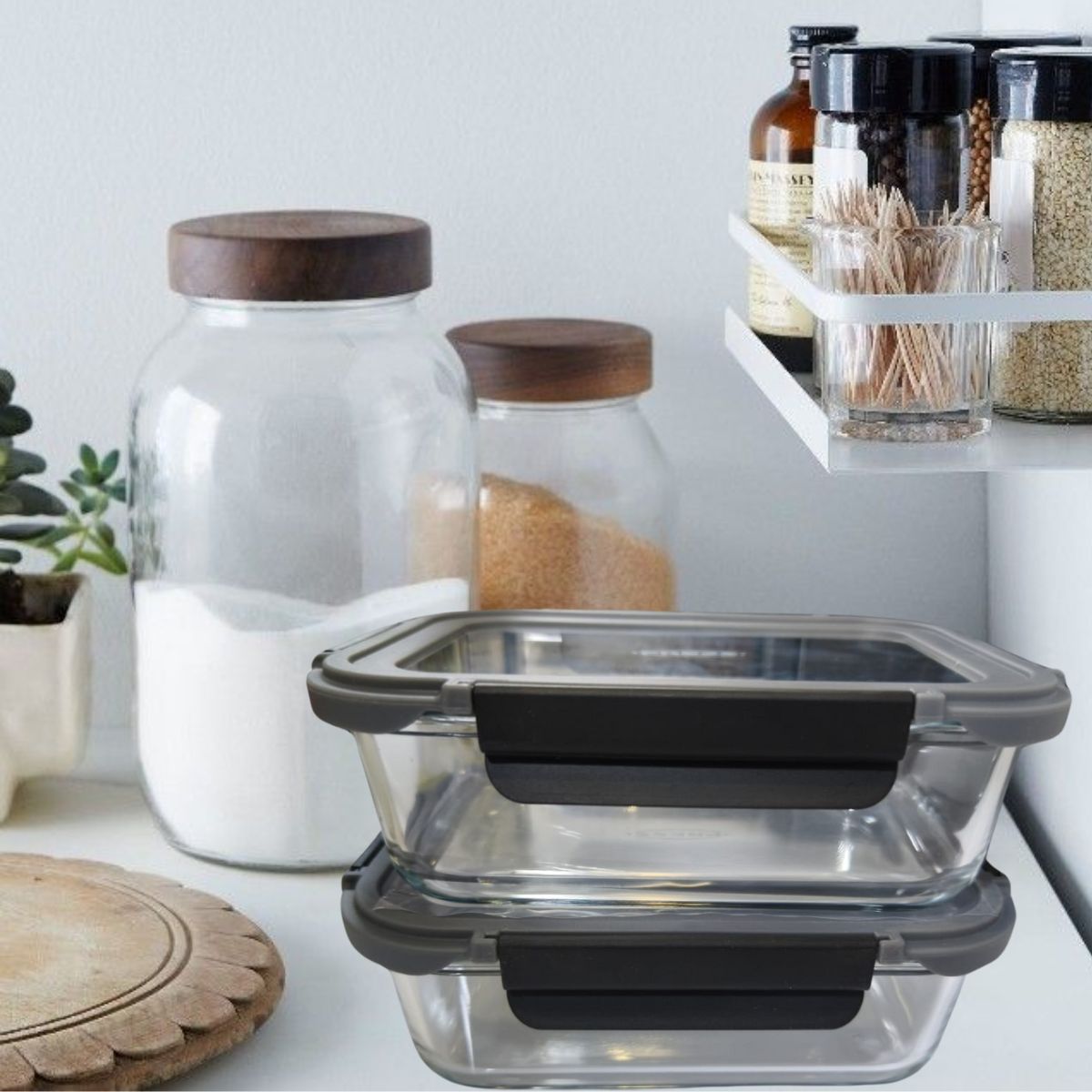 PRESS - Contenedor de Vidrio Refractario 1050 ml