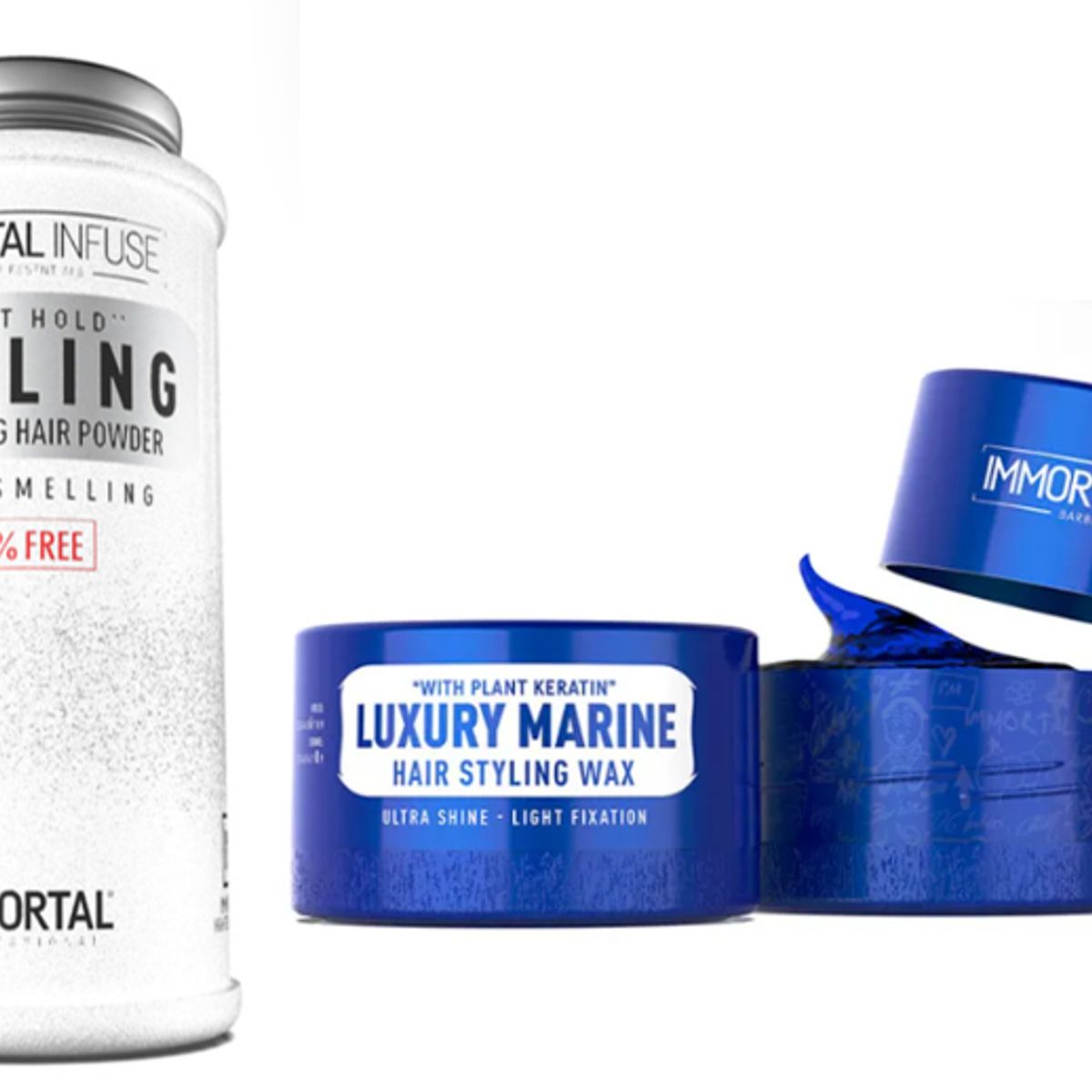 GENERICO - Duo Pack Cera LUXURY MARINE150ml Polvo Texturizador STYLING Blanco30gr