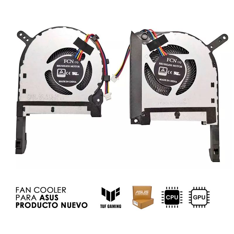 DISEÑO ORIGINAL - Ventiladores Para Asus Tuf Fx506 Fx506l Fx506lh CPU+GPU
