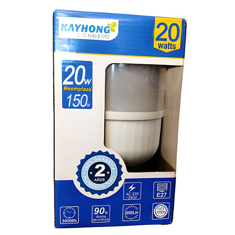 GENERICO - Foco Botella Led 20W Luz Blanca 2000Lm