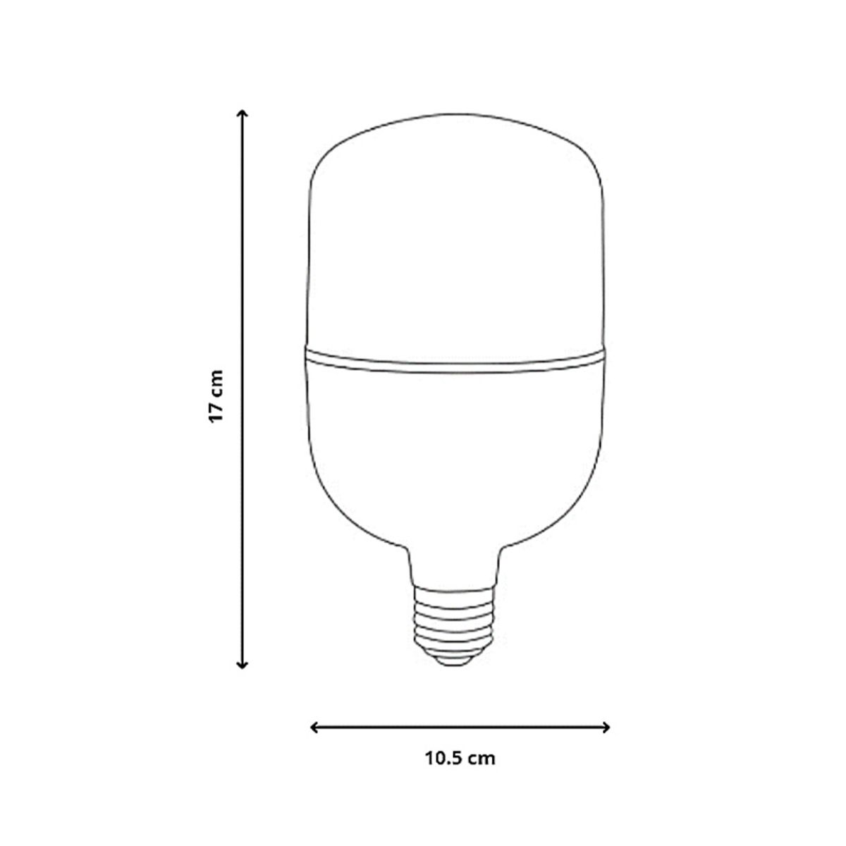 GENERICO - Foco Botella Led 60W Luz Blanca 6000Lm