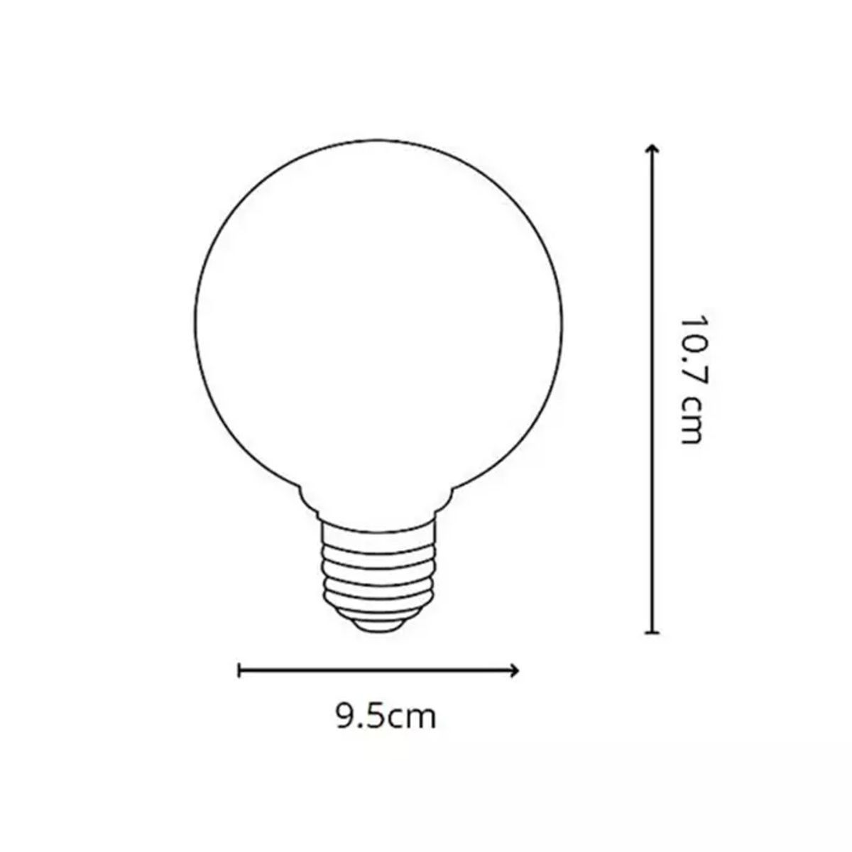 GENERICO - Foco Bola Led 14W Luz Blanca