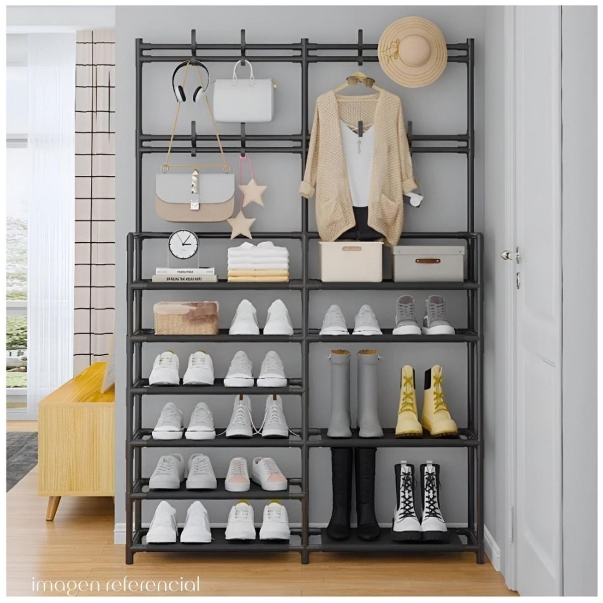 MINARI - Zapatera Perchero Colgador Ropa NG ZP10