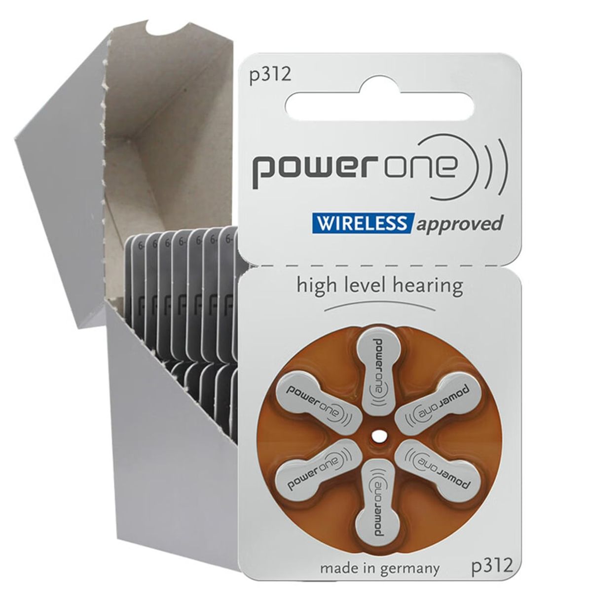 POWERONE - POWERONE 312. BLISTER X 06 PILAS PARA AUDIFONOS MEDICADOS