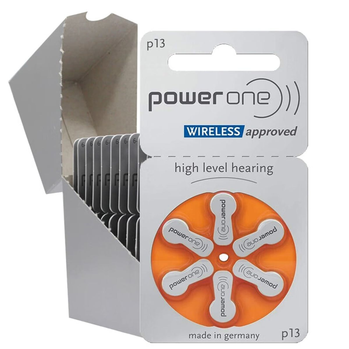POWERONE - POWERONE 13. BLISTER X 06 PILAS PARA AUDIFONOS MEDICADOS
