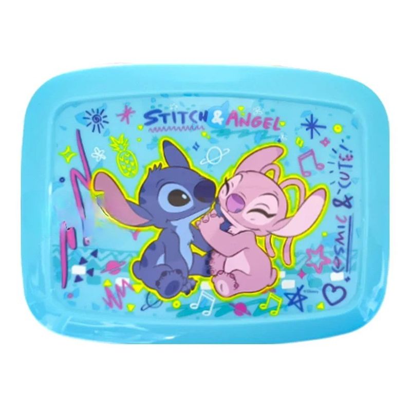 GENERICO - LONCHERA TIPO BENTO 3 DIVISIONES ANTIDERRAME STITCH STOR