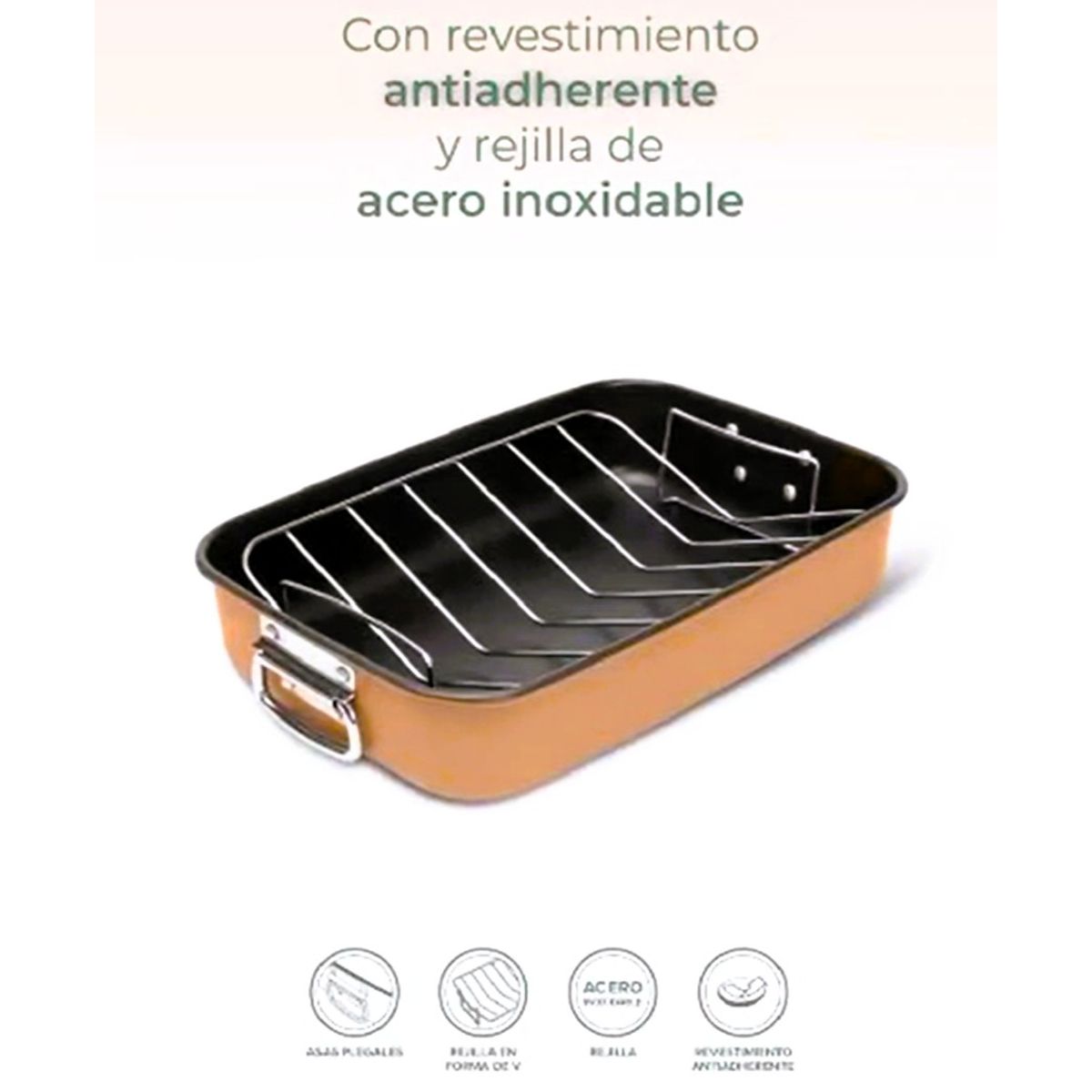 BEHOME - Bandeja Y Rejilla Inoxidable para horno 7 kg  Behome