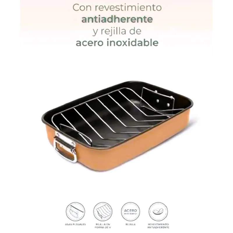 BEHOME - Bandeja Y Rejilla Inoxidable para horno 7 kg  Behome