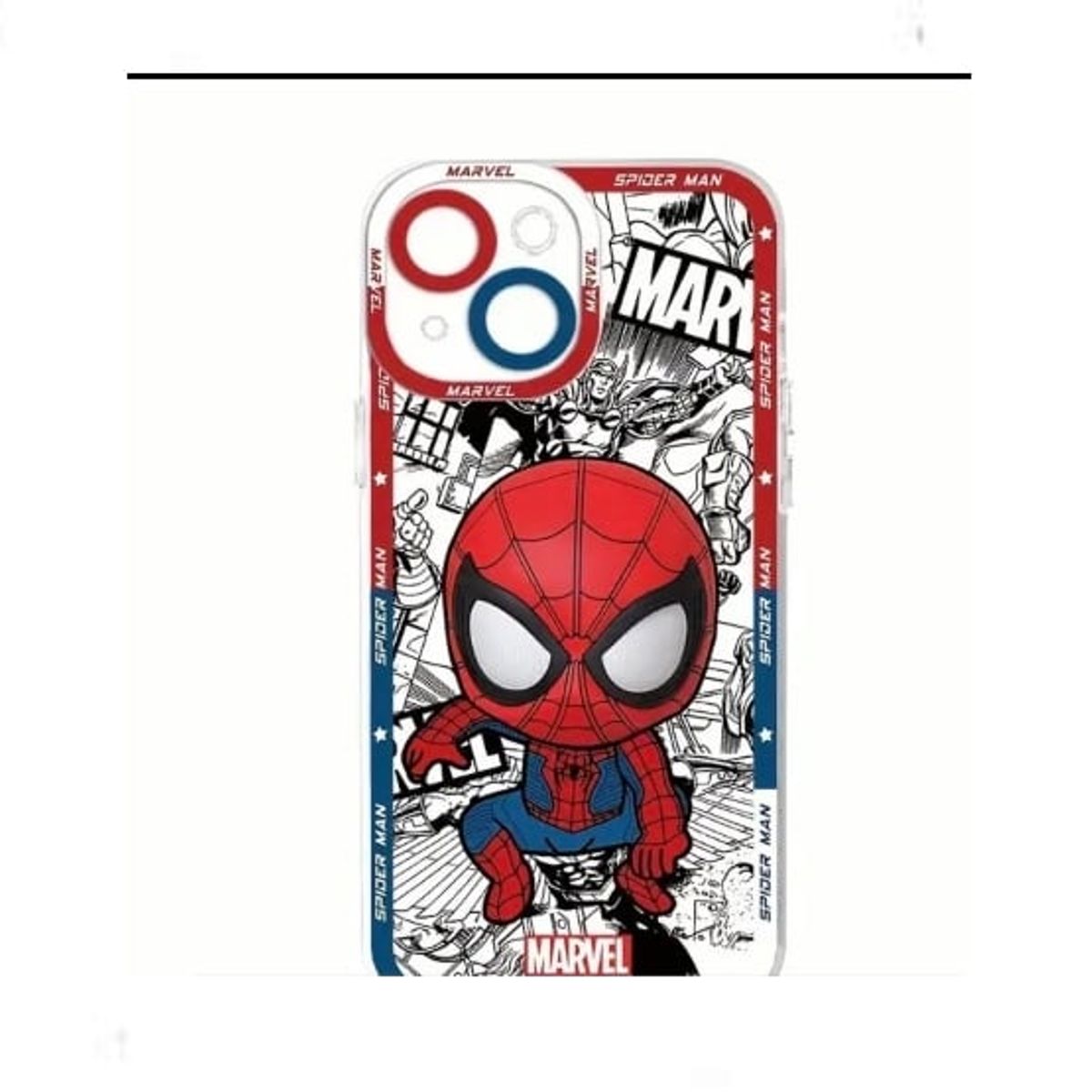 GENERICO - Funda para celular para modelo iPhone 12 - Diseño Hombre Araña + mica de vidrio