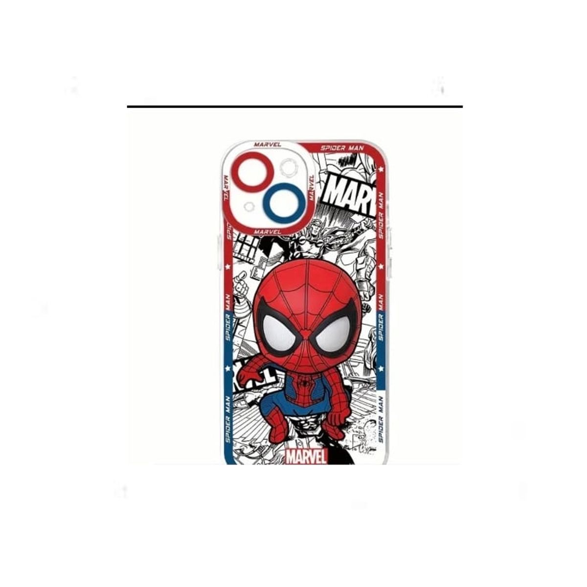 GENERICO - Funda para celular para modelo iPhone 12 - Diseño Hombre Araña + mica de vidrio