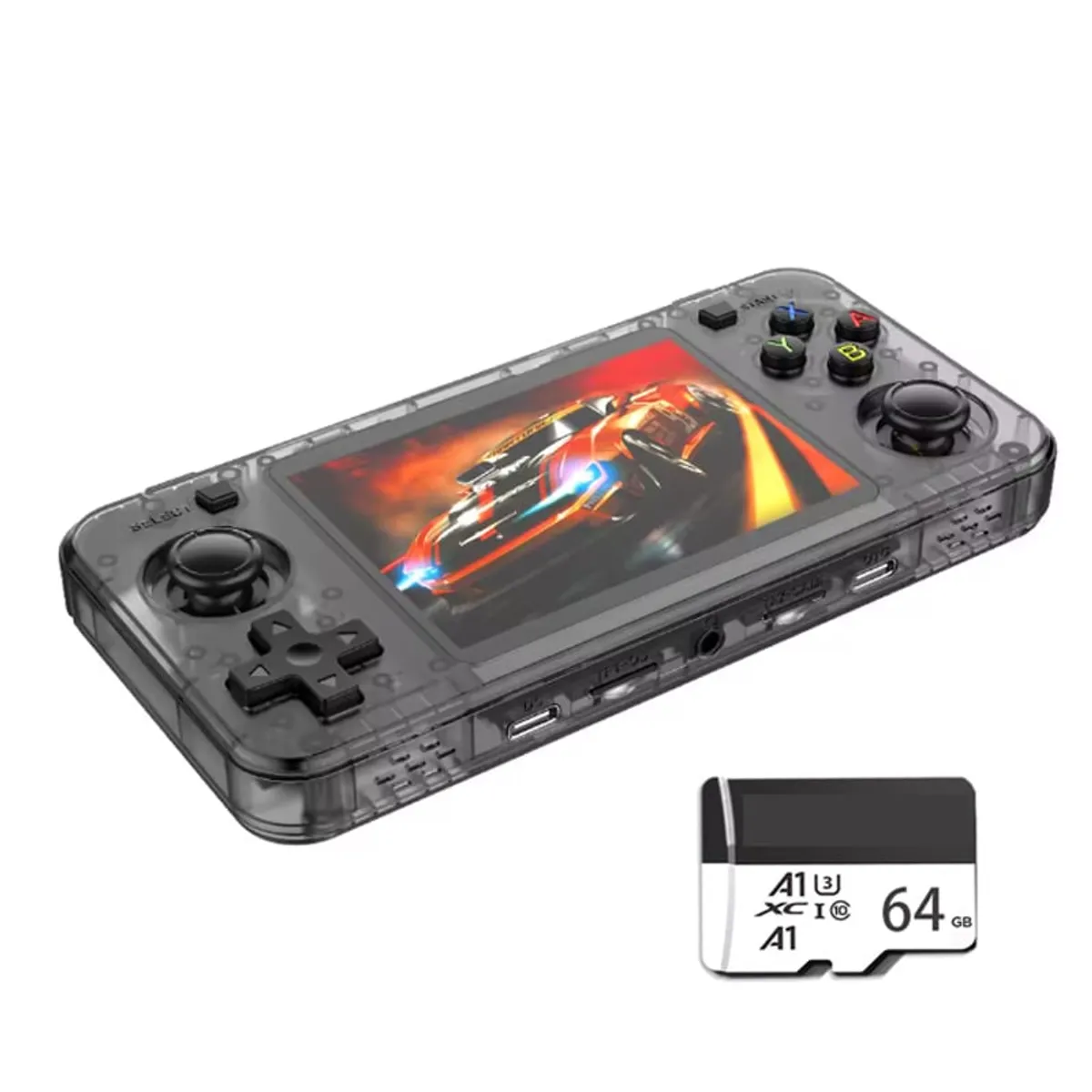 OVOTOUMI - Consola Portatil Retro Game R36H 64GB Negro
