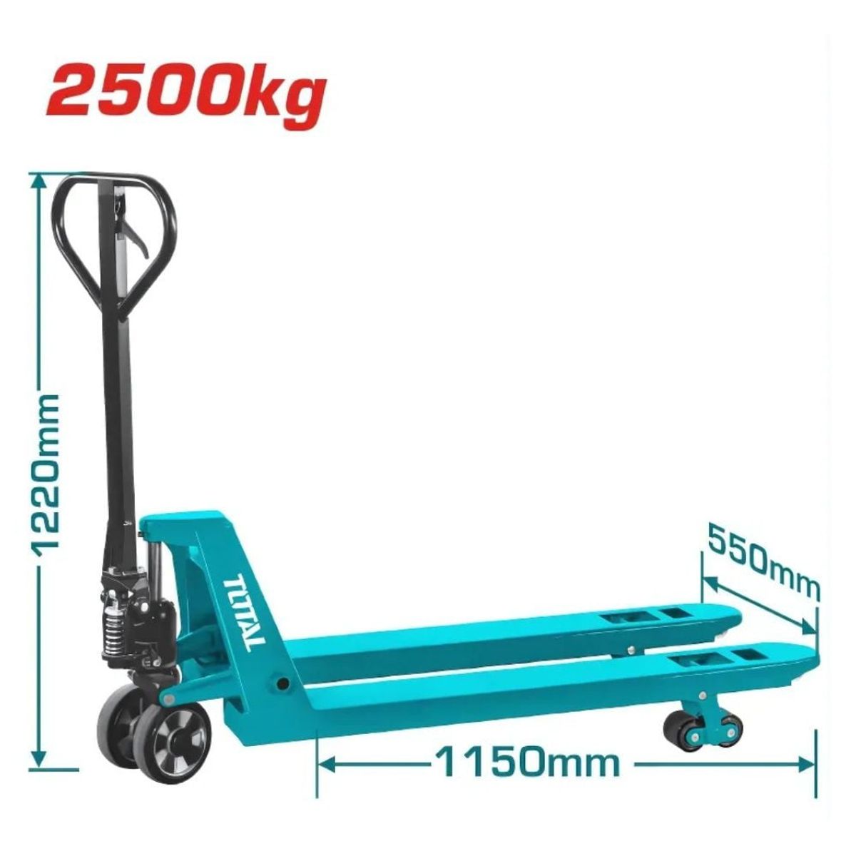 TOTAL TOOLS - PALETA HIDRÁULICA TOTAL 2500KG 220x56x71CM - THT301251
