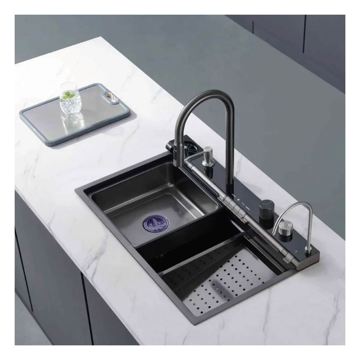 MAGIC - LAVADERO MULTIFUNCIONAL  DIGITAL 7 TECLAS PARA COCINA