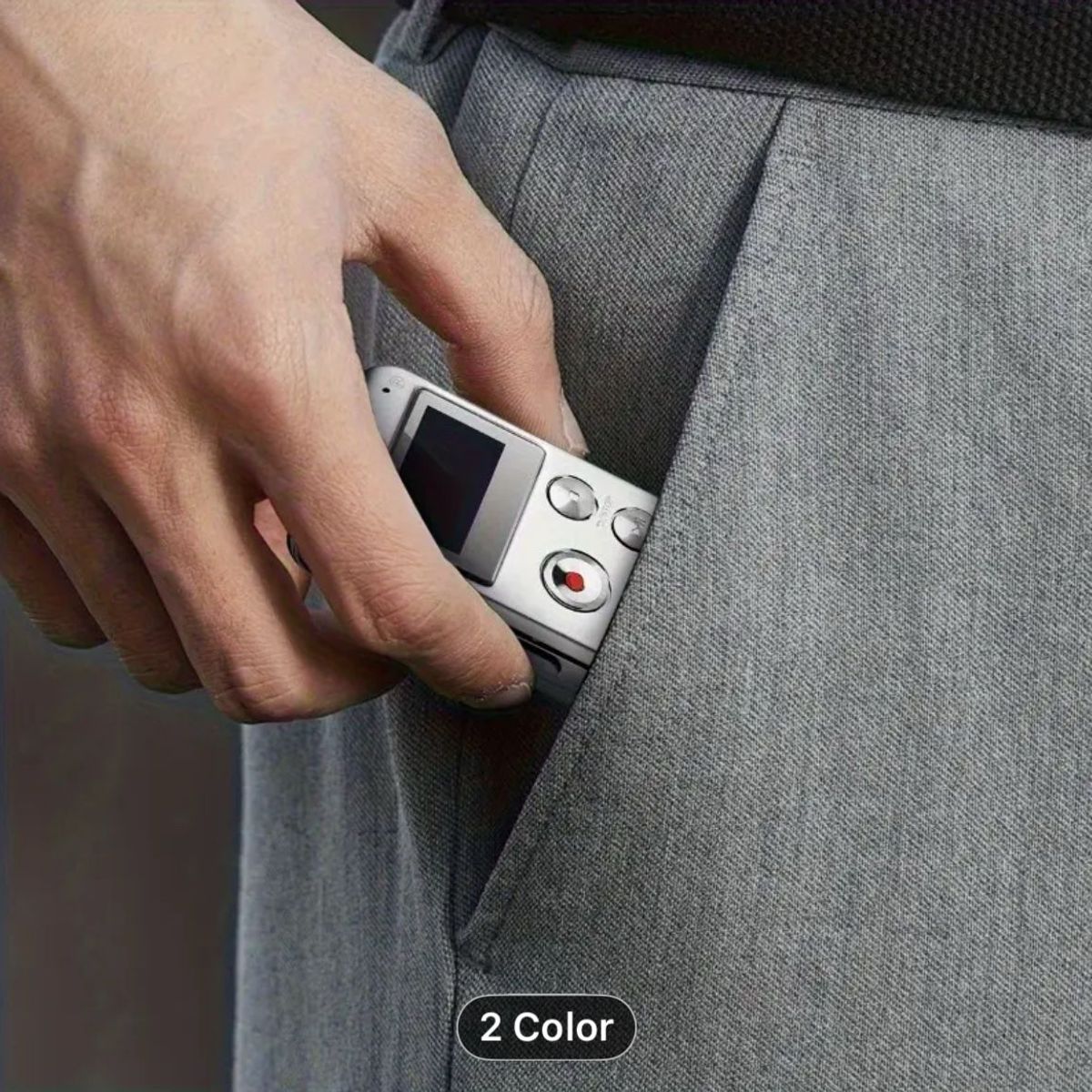 GENERICO - GRABADORA DE VOZ 8 GB PROFESIONAL COLOR PLATA